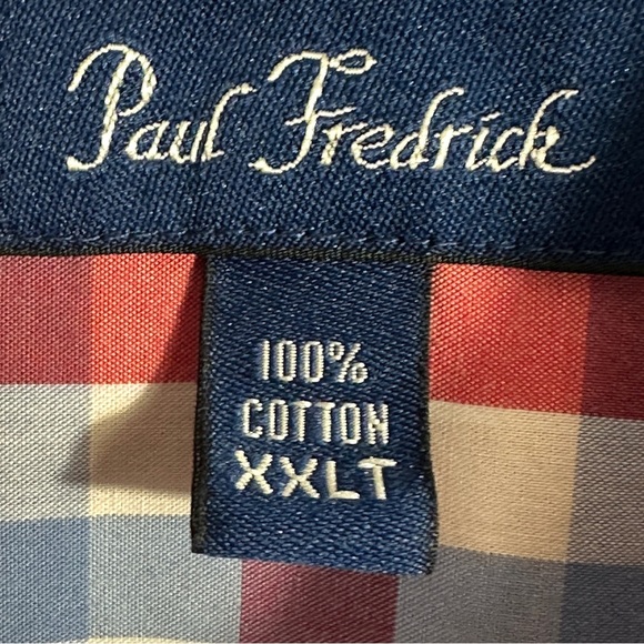 Paul Fredrick Performance Cotton Sport Shirt, XXLT, cotton, spring - Picture 2 of 8